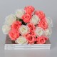 18 Heads Artificial Silk Rose Flowers Wedding Bride Bonquet Home Bedroom Decoration