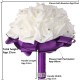 22 Heads Colourfast Foam Roses Crystal Artificial Flower Home Wedding Bride Bouquet Party Decoration