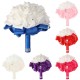 22 Heads Colourfast Foam Roses Crystal Artificial Flower Home Wedding Bride Bouquet Party Decoration