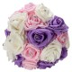 30cm / 11.8'' Crystal Foam Flower Roses Wedding Bridal Bridesmaid Bouquet Posy