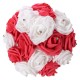 30cm / 11.8'' Crystal Foam Flower Roses Wedding Bridal Bridesmaid Bouquet Posy