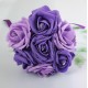 7 Heads Colourfast Foam Roses Crystal Artificial Flower Home Wedding Bride Bouquet Party Decoration