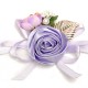 Bridal Wrist Flower Bridesmaid Corsage Rose Ribbon Bracelet Wedding Decor