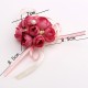 Bride Rose Buds Wrist Corsage Wedding&Party Decoration Prom Artificial Flower Bracelet