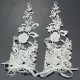 Bridal Gloves Rhinestone Lace Flower White Bride Wedding Party Prom Dress Fingerless