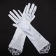 Bridal Wedding Dress Finger Lace  Satin Party Accessories Gloves