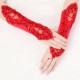 Bridal Wedding Dress Fingerless Embroidered Gloves