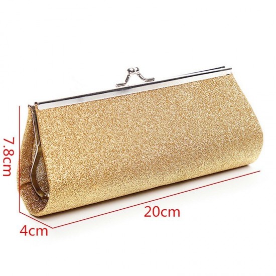 Lady Powder Small Long Evening Clutch Bag Wallets Cosmetic Tote Shoulder Handbag