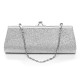 Lady Powder Small Long Evening Clutch Bag Wallets Cosmetic Tote Shoulder Handbag