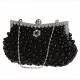 Women Luxury Pearl Handmade Evening Bag Diamond Clutch Bridal Party Handbags