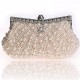 Women Luxury Pearl Handmade Evening Bag Diamond Clutch Bridal Party Handbags