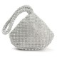 Women Triangle Full Rhinestones Evening Clutch Bag Party Prom Wedding Purse Handbag