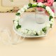 1Pcs Bride Girl Rose Flower Crown Headband Wedding Prom Beach Floral Garland Hairband