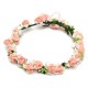 1Pcs Bride Girl Rose Flower Crown Headband Wedding Prom Beach Floral Garland Hairband