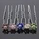 20PCS Flowers Crystal Alloy Hair Pins Wedding Hair Accessories