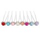 5pcs Wedding Crystal Rhinestone Pearl Flower Hairpins