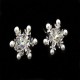 Bridal Wedding Snow Pearl Diamante U Clamp Hair Pins