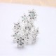 Bridal Wedding Snow Pearl Diamante U Clamp Hair Pins
