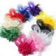 Bridal Wedding Sweet Small Flower Feather Headdress Hat Clip Hair Band