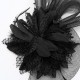 Bridal Wedding Sweet Small Flower Feather Headdress Hat Clip Hair Band