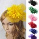 Bridal Wedding Sweet Small Flower Feather Headdress Hat Clip Hair Band