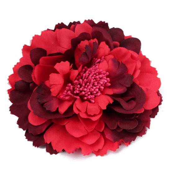 Women Lady Penoy Flower Bobby Hair Clip Beach Pin Hat Brooch Party Wedding Decoration