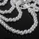 Bride Diamond Pearl Bead Flower Lace Shoulder Chain Bridal Wedding Dress Accessories