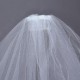 2 Layers Bride Elbow Edge White Wedding Prom Bridal Veil with Comb