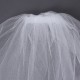 2 Layers Bride White Ivory Elbow Beaded Edge Embroidery Pearls Bridal Veil With Comb