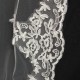 2.7M Bride White Ivory Elegant Cathedral Length Wedding Bridal Veil With Lace Edge