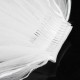 3 Layers Bride Ivory White Wedding Bridal Short Satin Edge Veil With Comb