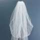 3 Metres Two Layers Long Wedding Veil Comb Soft Tulle Cut Edge Cathedral Bride Accessories