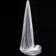 Wedding Veil One Layer Long Veil Comb Soft Tulle Cut Edge Cathedral Bride Accessories