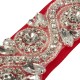 Bride Rhinestone Bead Ribbon Elegant Party Dress Sash Belt Wedding Cocktail Dress Accessories