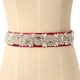 Bride Rhinestone Bead Ribbon Elegant Party Dress Sash Belt Wedding Cocktail Dress Accessories