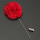 Men Groom Flower Boutonniere Lapel Brooch Long Pin Wedding Prom Suit Accessories