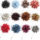 Men Lapel Flower Boutonniere Stick Brooch Pin Handmade Wedding Suit Accessories