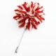 Men Lapel Flower Boutonniere Stick Brooch Pin Handmade Wedding Suit Accessories