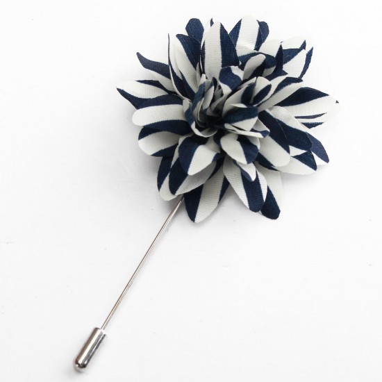 Men Lapel Flower Boutonniere Stick Brooch Pin Handmade Wedding Suit Accessories