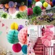 10CM 4'' Tissue Paper Pom Poms Honeycomb Ball Lantern Wedding Party Home Table Decor