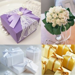 10m 3mm DIY Wedding Party Carft Satin Ribbon & Hair Bows Decoration