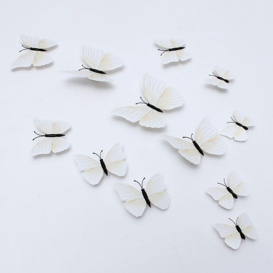 12PCS 3D Butterfly Art Design Decals Wall Stickers Home Decor Room Wedding Party Decorations 12PCS 3D Butterfly Art Design Decals Wall Stickers Home Decor Room Wedding Party Decorations