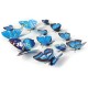 12Pcs 3D Blue Butterfly Wall Stickers Art Decals Home Wedding Party Decoration