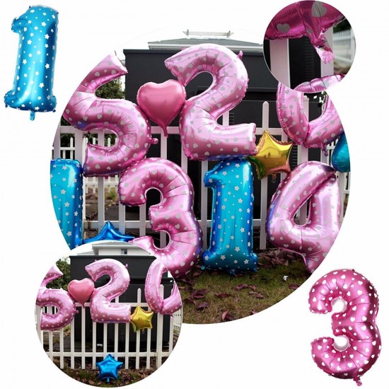 "New" 40 Inch Pink Balloons New Year 2015 Digital Aluminum Film Wedding Party Decoration "New" 40 Inch Pink Balloons New Year 2015 Digital Aluminum Film Wedding Party Decoration