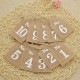 1-10 Hessian Jute Burlap Banner Table Signs Wedding Table Numbers Decoration