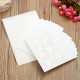 10Pcs Laser Cut Flower Hollow Out Bead Wedding Evening Invitations Cards Envelopes Seals