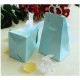10pcs Blue Diamond Ring Style Paper Wedding Candy Boxes