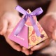 1pcs Wedding Festival Candy Box European Style Triangle Hard Paper Ribbon Party Supplier