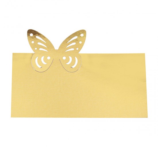 25Pcs Butterfly Laser Hollow Out Paper Table Place Name Seat Card Wedding Party Accessories