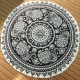 145CM Bohemia Elephant Black White Round Yoga Mat Beach Towel Shawl Wall Hanging Tapestry